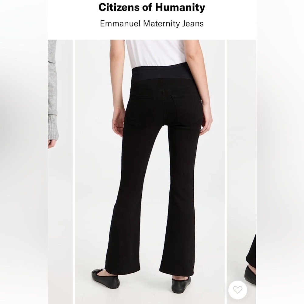 Citizens of Humanity 
Emmanuel Maternity Jeans 
Plush Black, 25